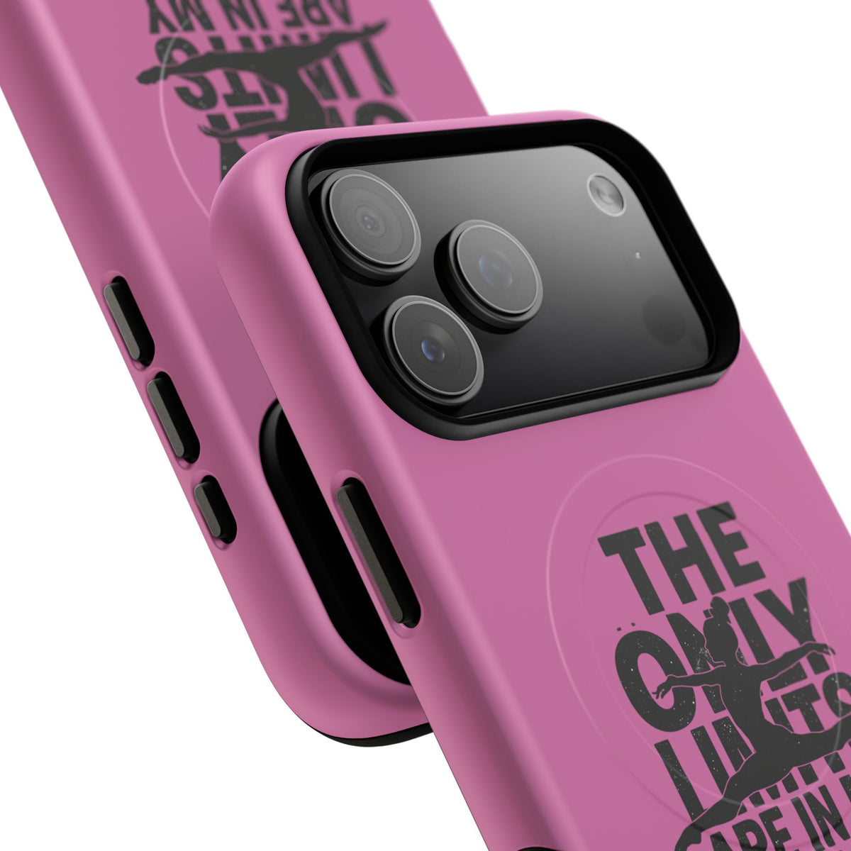 Tough Magnetic Phone Case (iPhone 18 Pro Max- iPhone 15) — “The Only Limits Are In My Mind” Motivational Design
