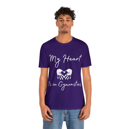 My Heart Gymnastics Unisex Jersey Short Sleeve Tee