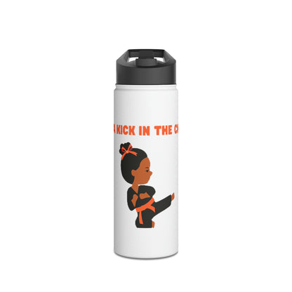 Keep a Kick  Stainless Steel Water Bottle, Standard Lid