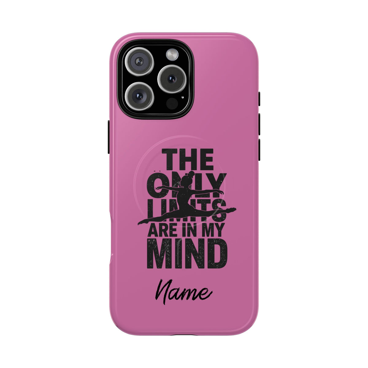 Tough Magnetic Phone Case (iPhone 18 Pro Max- iPhone 15) — “The Only Limits Are In My Mind” Motivational Design