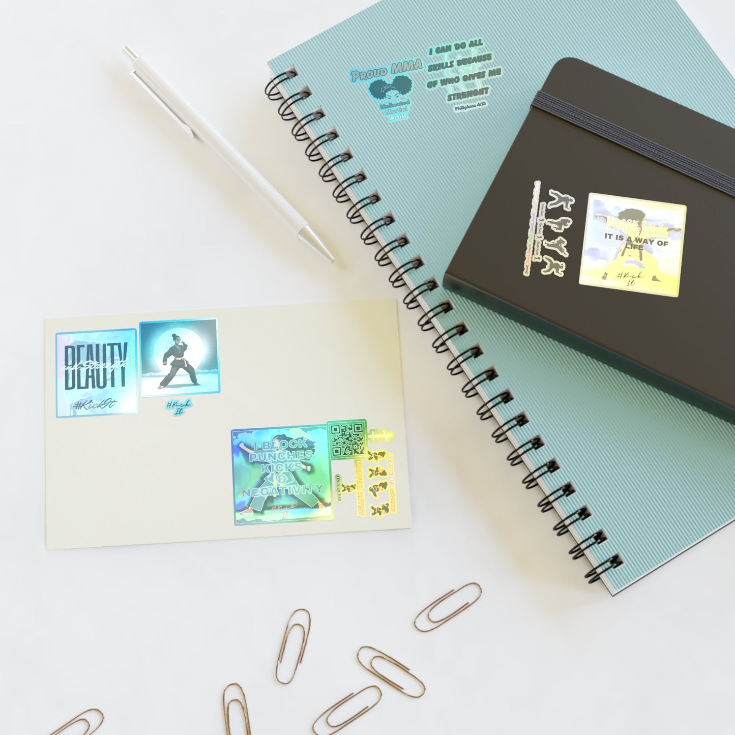 E & A Karate Sticker Sheets
