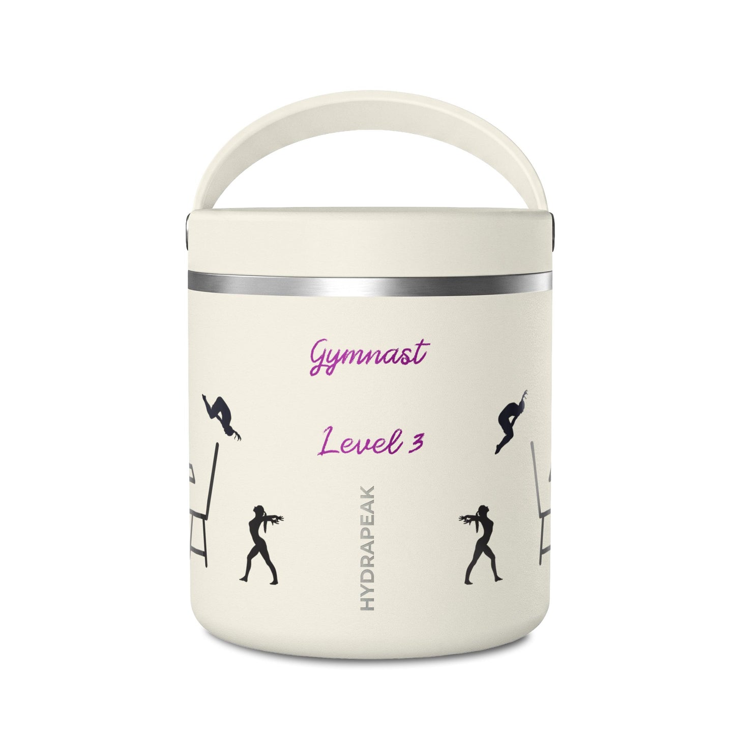 Personalized Gymnast Thermos Food Jar - "Flippin Out Over Lunch" - Insulated 25oz Lunch Thermos - Summer 2026