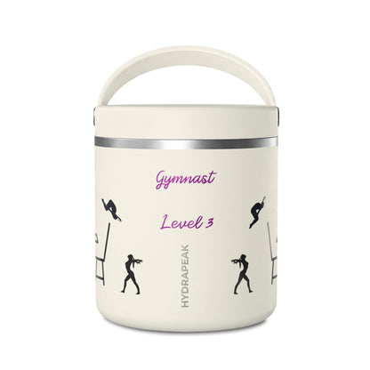 Personalized Gymnast Thermos Food Jar - "Flippin Out Over Lunch" - Insulated 25oz Lunch Thermos - Summer 2026
