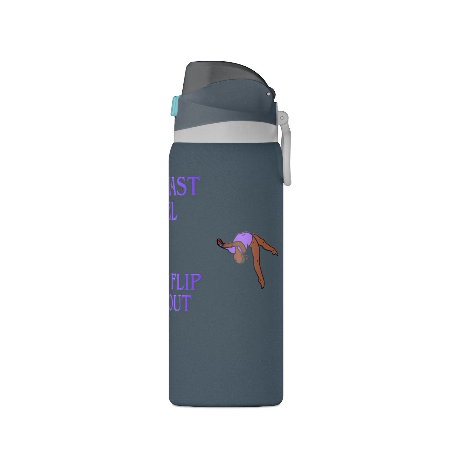 Gymnast Fuel 32oz Insulated Personalized Water Bottle — “Might Flip Without It”- Summer 2026