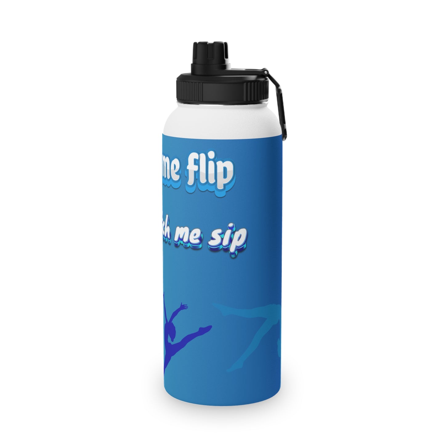 Sip and Flip Stainless Steel Water Bottle, Sports Lid