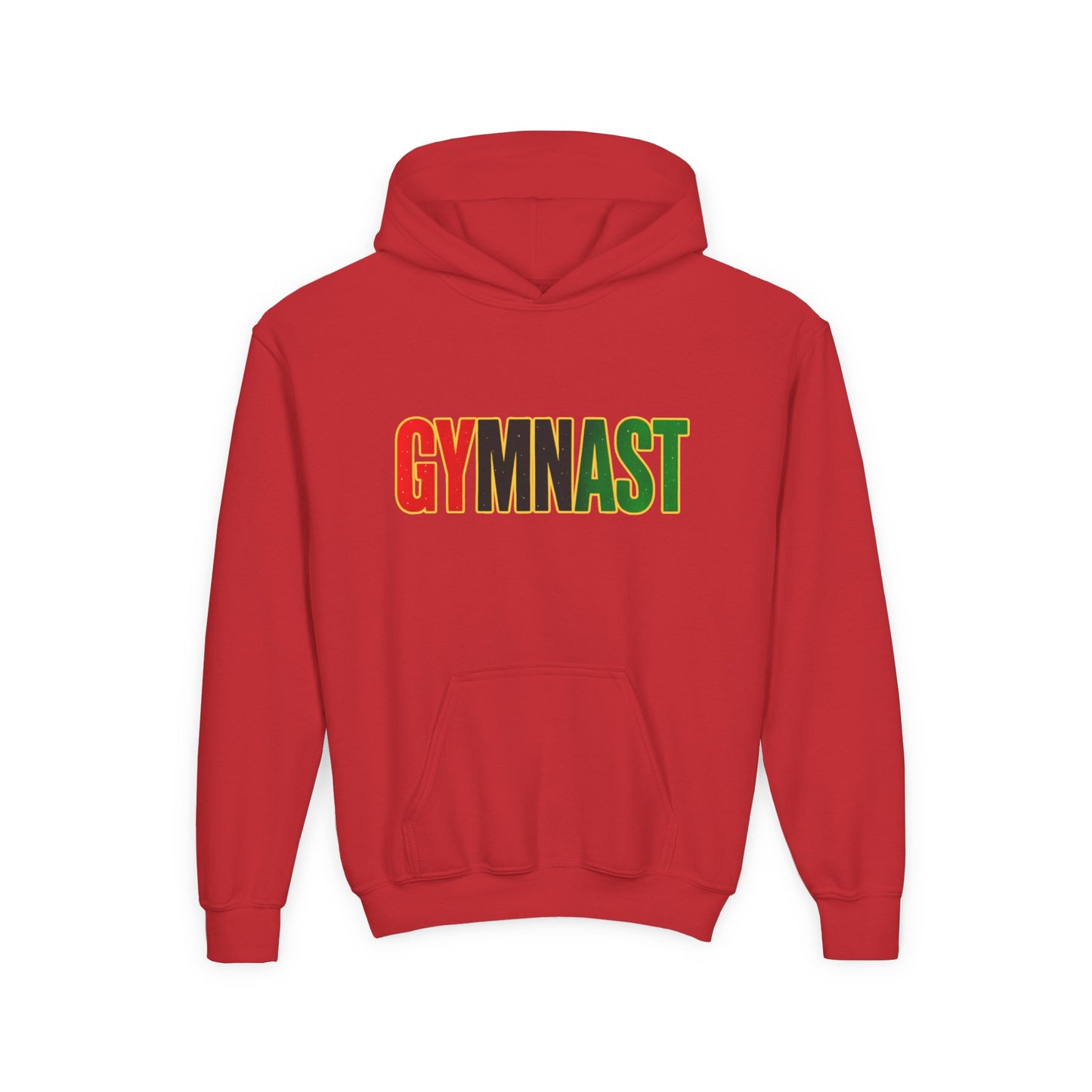 Gymnast Hoodie — Youth Pan African Gradient Gymnastics Sweatshirt