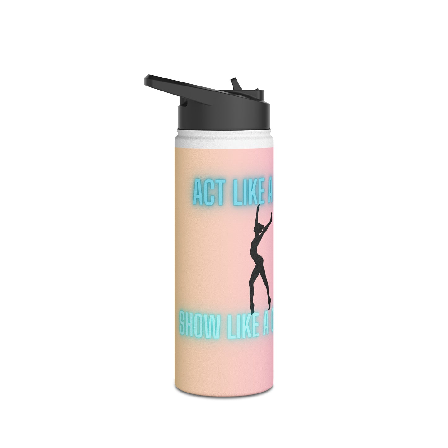 Show Like A Gymnast Stainless Steel Water Bottle, Standard Lid