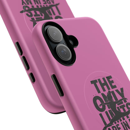 Tough Magnetic Phone Case (iPhone 18 Pro Max- iPhone 15) — “The Only Limits Are In My Mind” Motivational Design