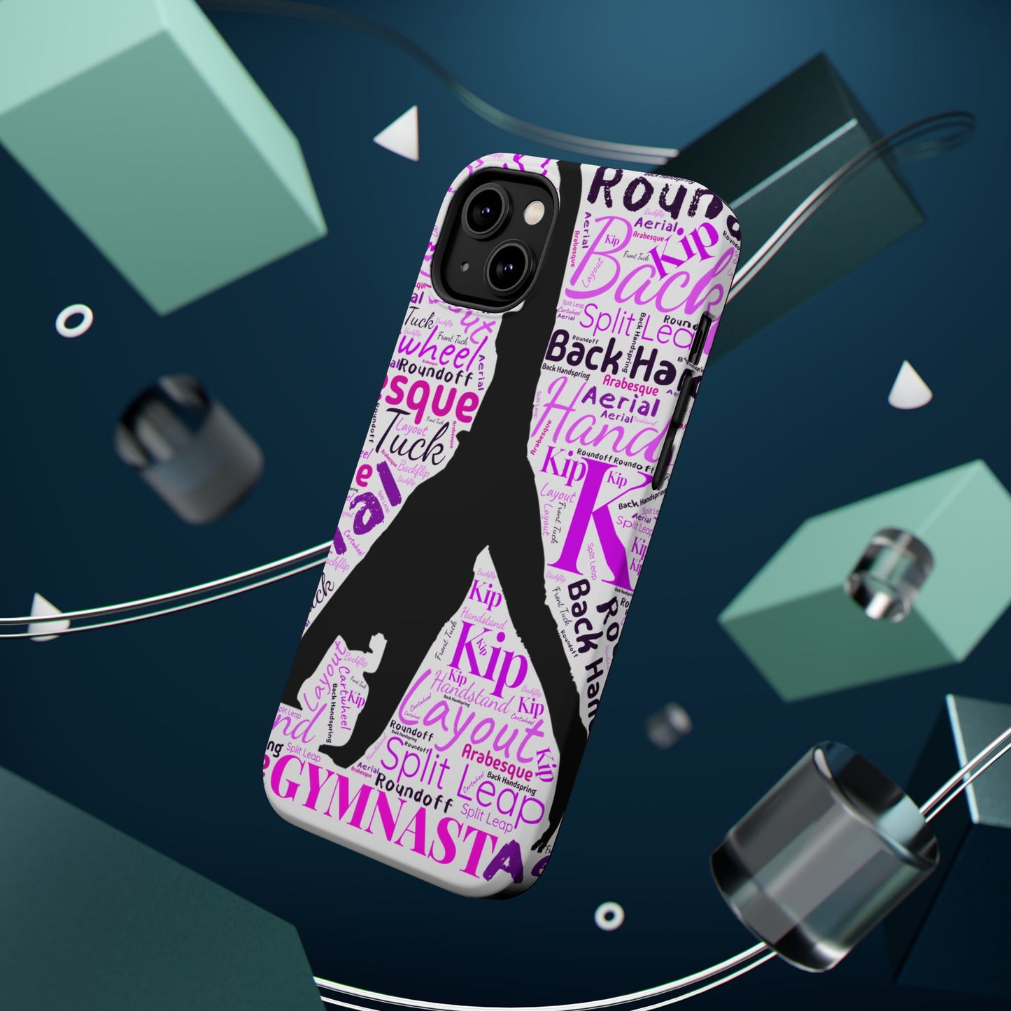 Impact-Resistant MagSafe Phone Case for Gymnasts (iPhone 13-17)  | Gymnast Design, Durable Protection
