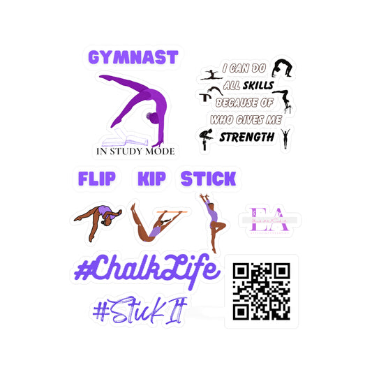 Gymnast Inspirational Kiss-Cut Vinyl Decals