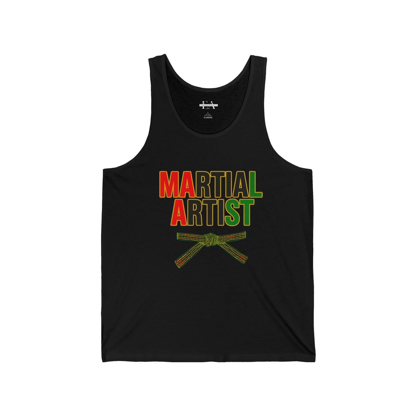 Martial Arts (Pan-African Colors) Unisex Jersey Tank - Adult/Teen