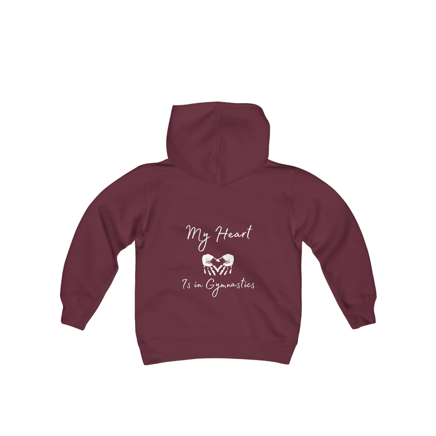 Youth My Heart Gymnastics Heavy Blend Hooded Sweatshirt