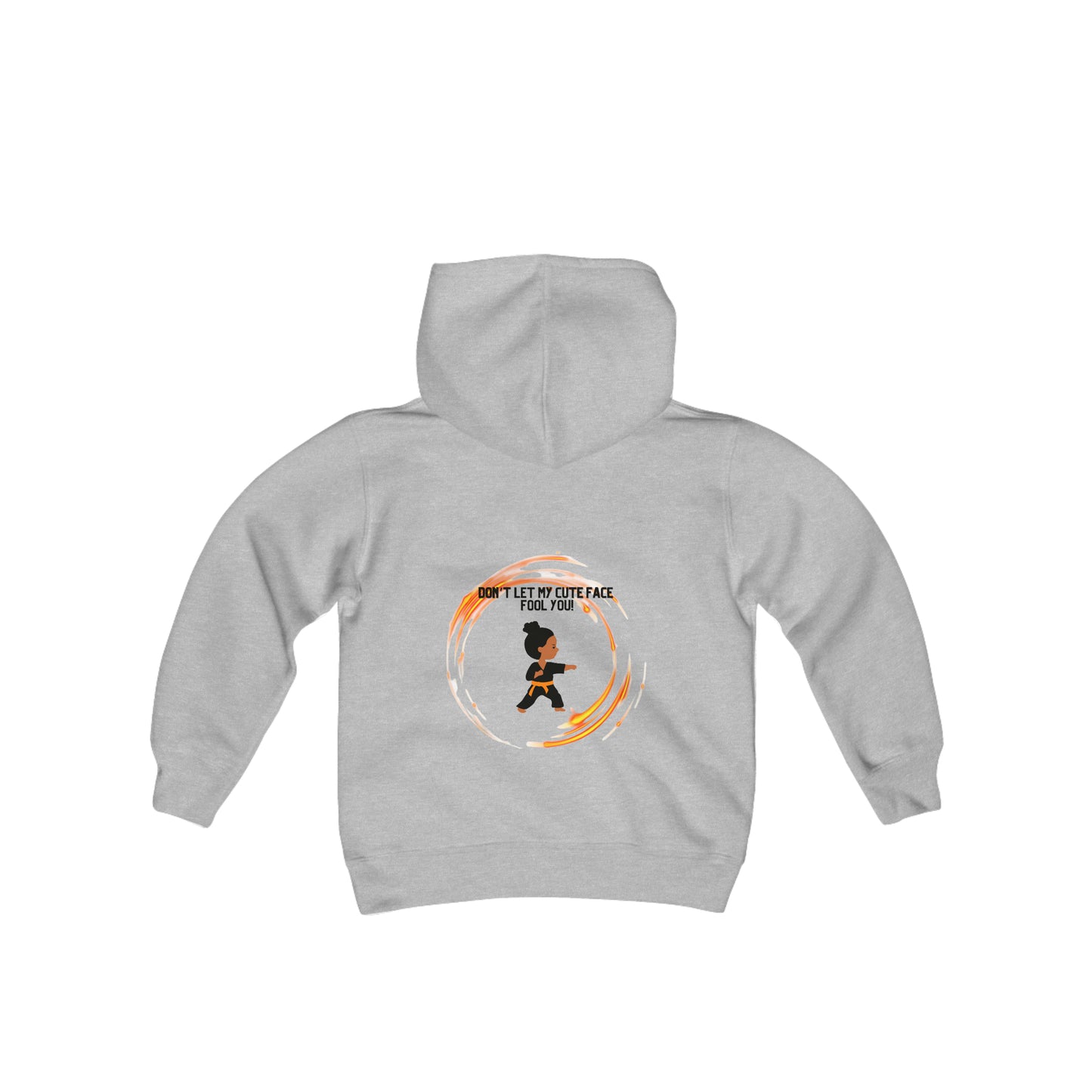 Youth Cute Karate Heavy Blend Hooded Sweatshirt