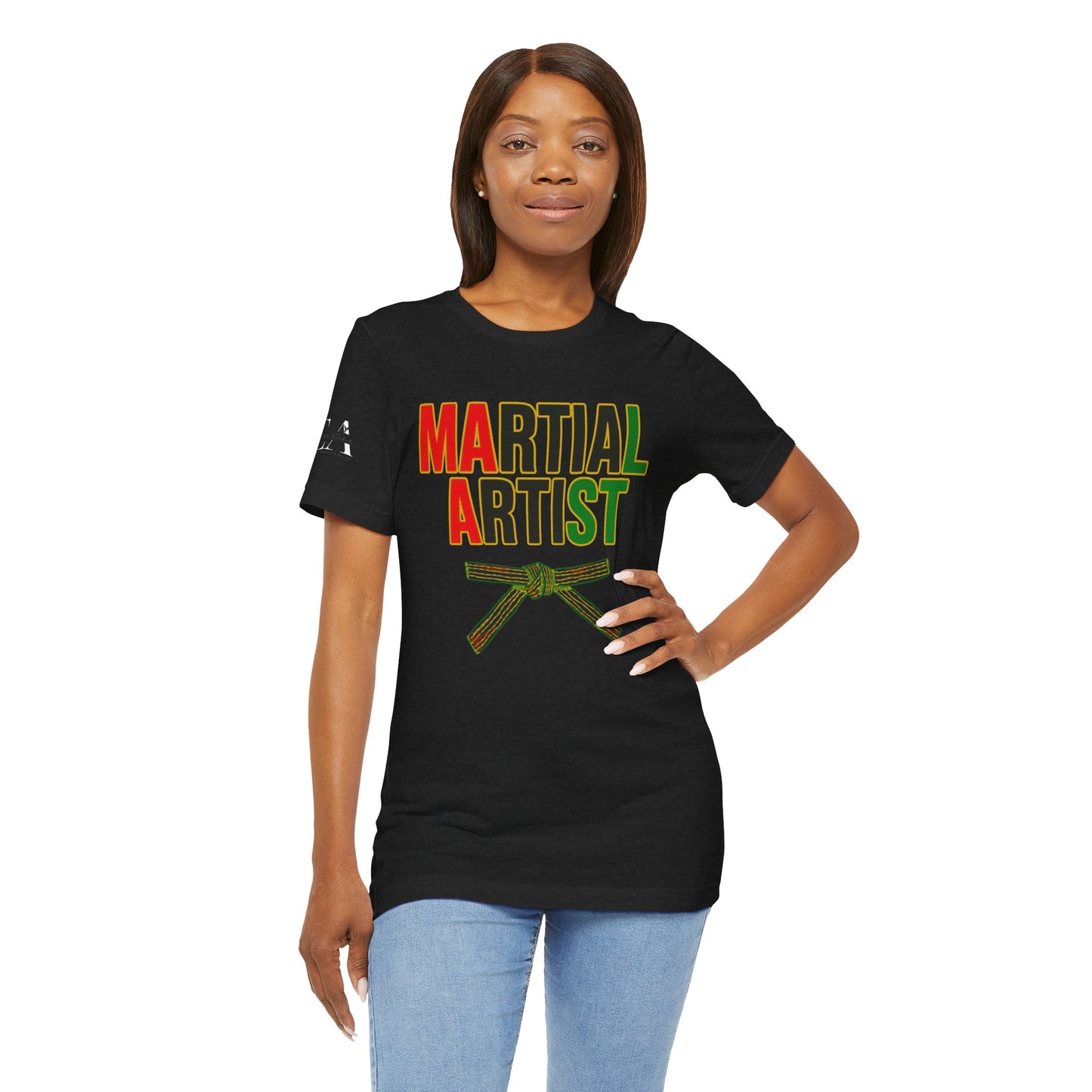 Martial Artist (Pan-African Colors) Adult/Teen T-Shirt