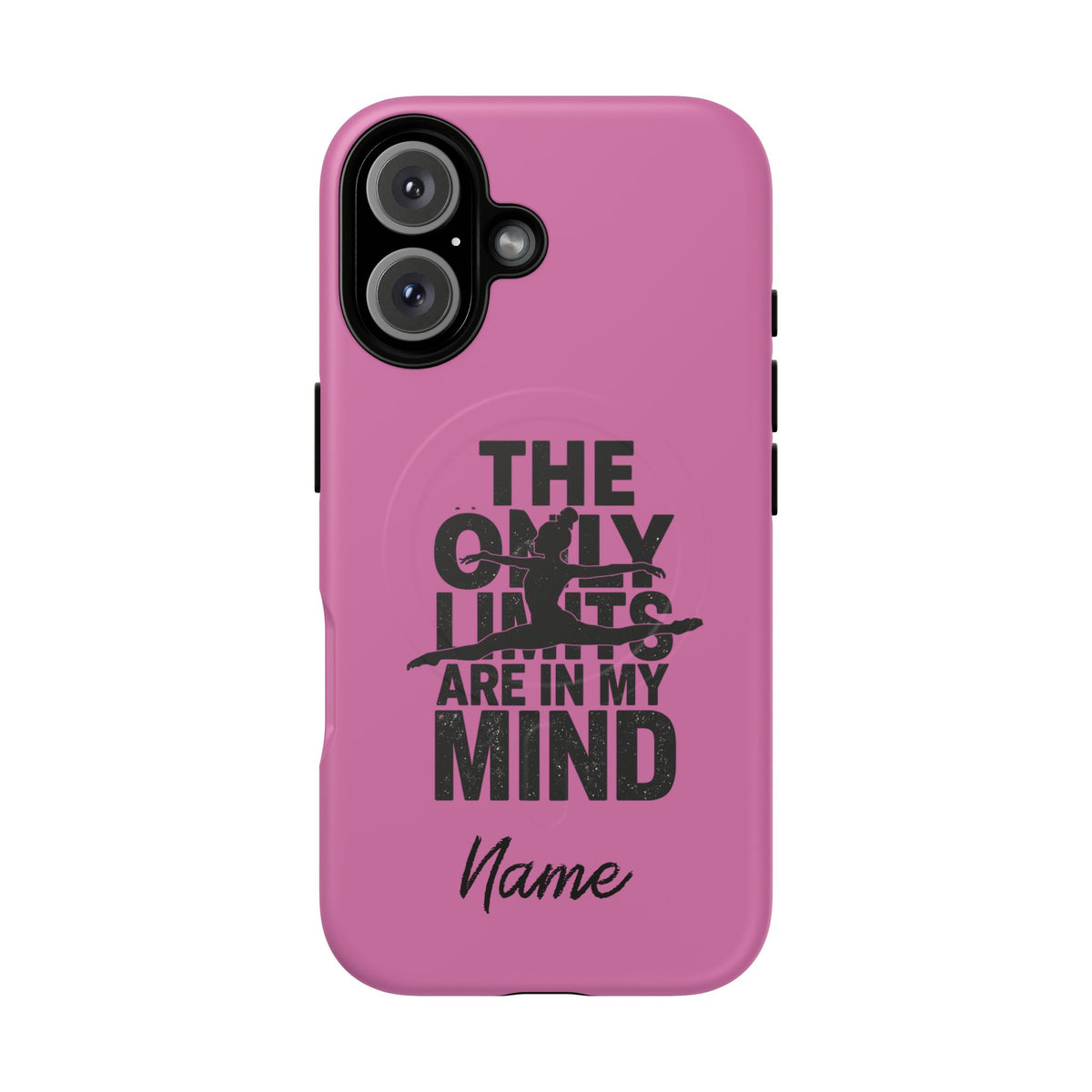 Tough Magnetic Phone Case (iPhone 18 Pro Max- iPhone 15) — “The Only Limits Are In My Mind” Motivational Design