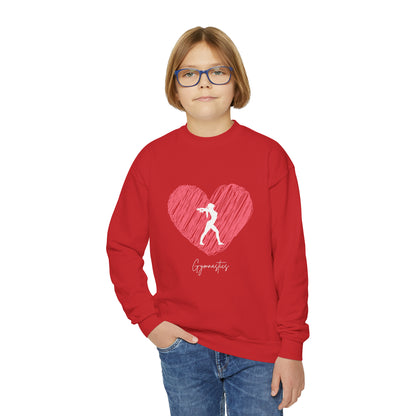 Love Gymnastics Youth Crewneck Sweatshirt