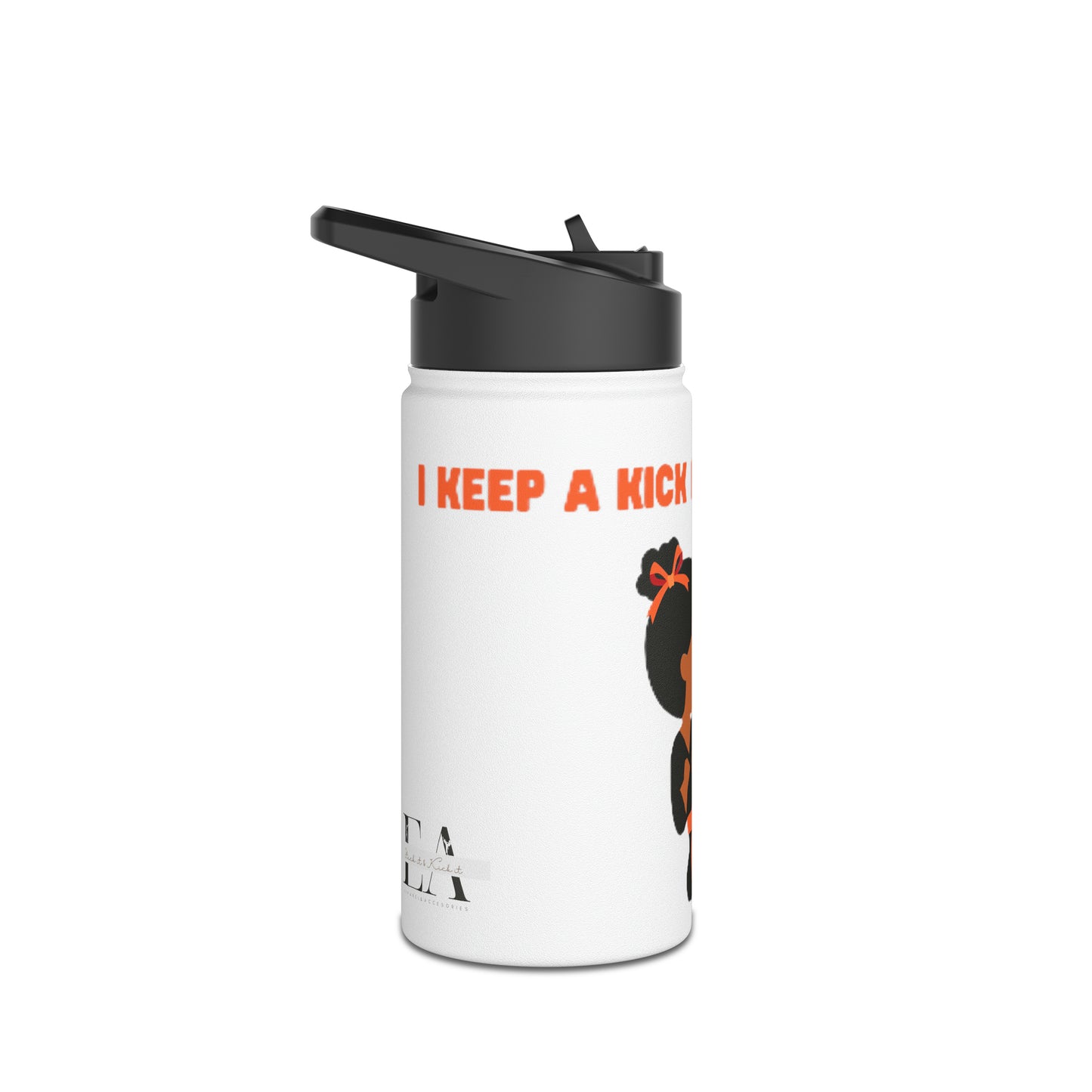 Keep a Kick  Stainless Steel Water Bottle, Standard Lid