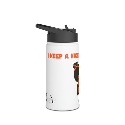 Keep a Kick  Stainless Steel Water Bottle, Standard Lid