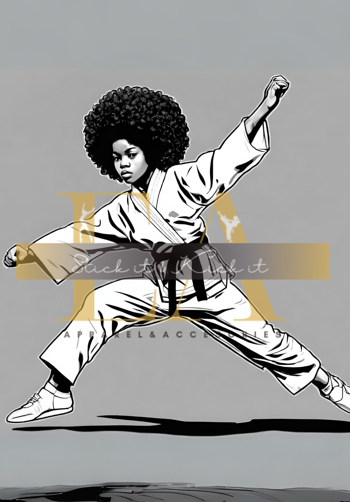 Martial Arts Girls: A Coloring and Activity Book ( Printable)