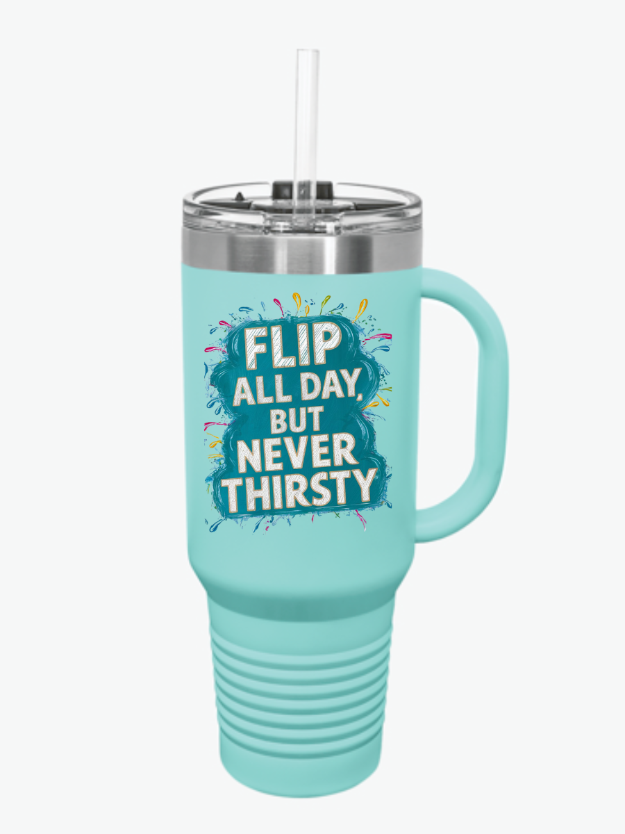 Flip All Day Gymnasts Insulated Travel Mug, 40oz