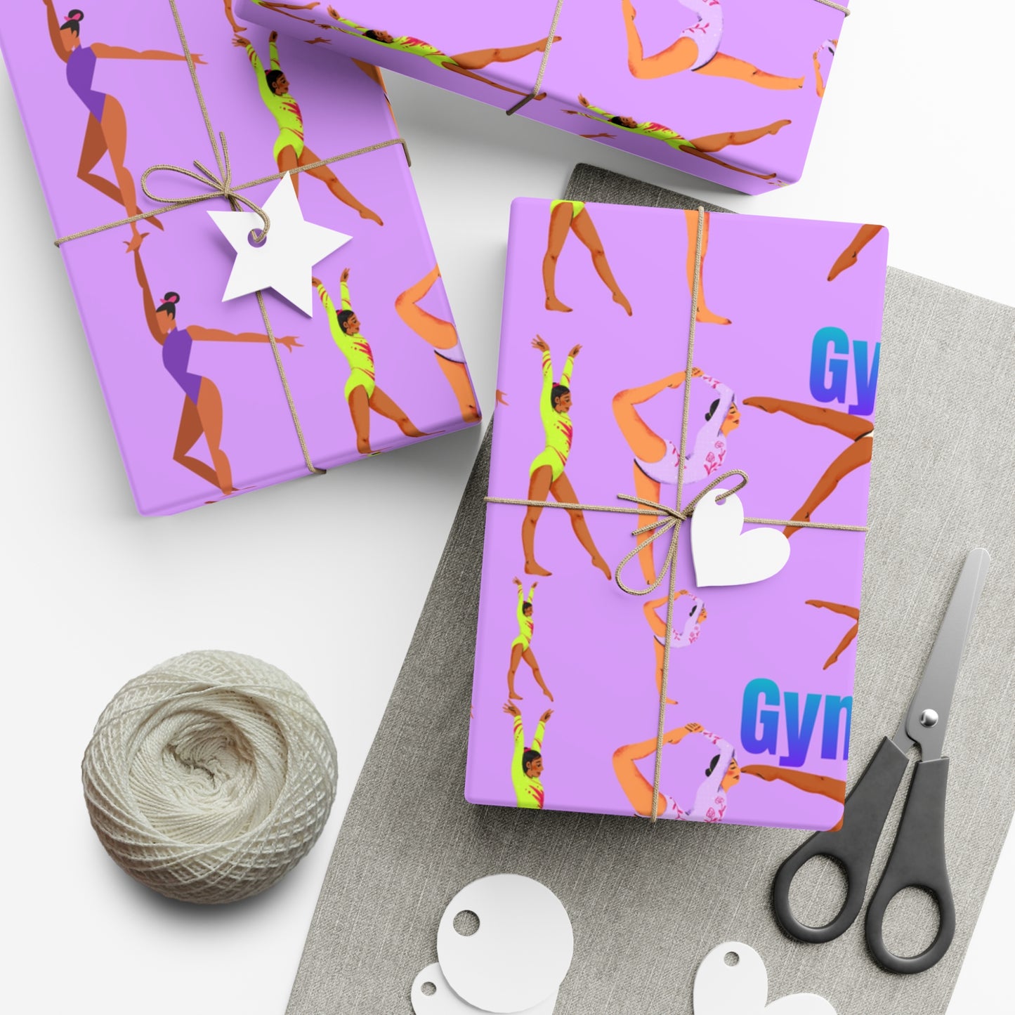 Gymnastics Gift Wrap Papers