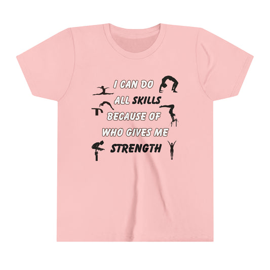 Youth (Gymnast) My Strength Short Sleeve Tee