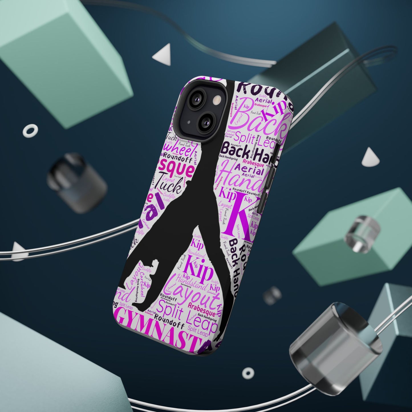 Impact-Resistant MagSafe Phone Case for Gymnasts (iPhone 13-17)  | Gymnast Design, Durable Protection