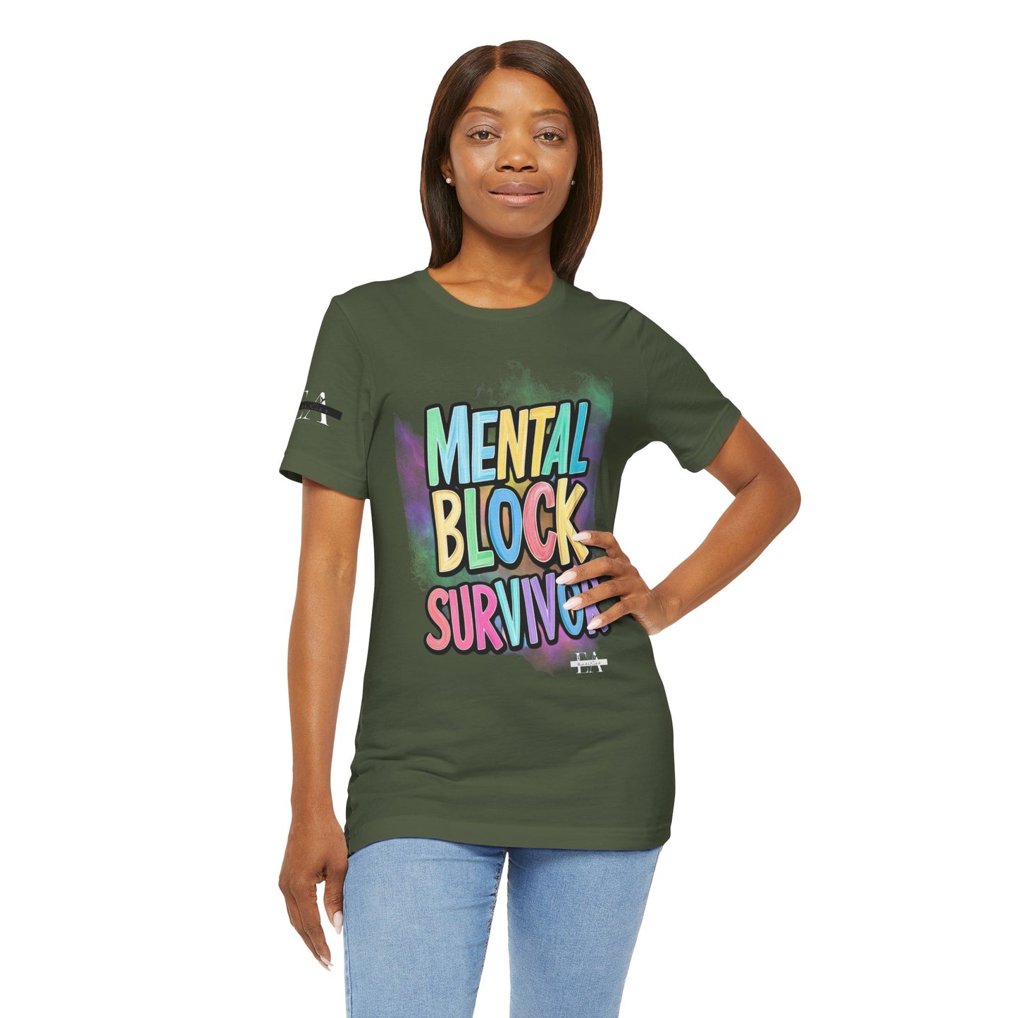 Mental Block Survivor Adult/Teen T-Shirt