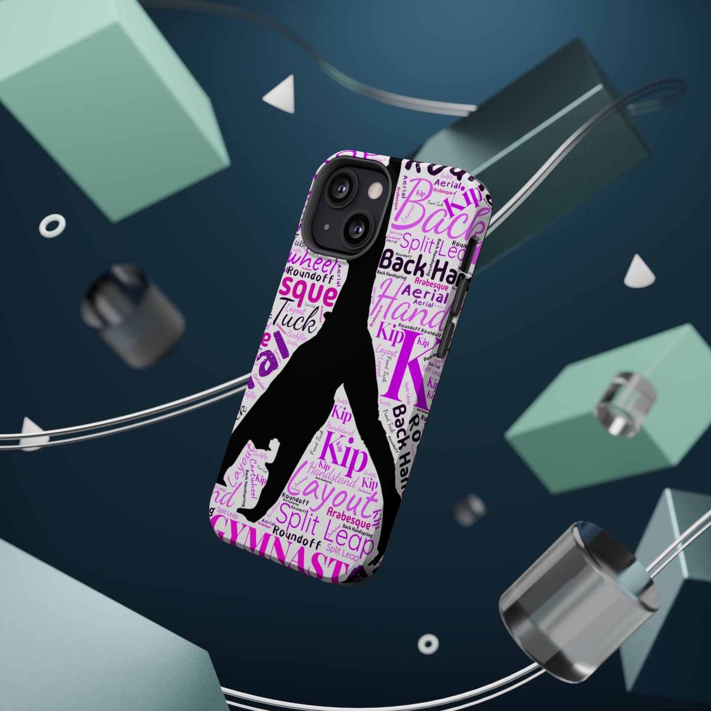 Impact-Resistant MagSafe Phone Case for Gymnasts (iPhone 13-17)  | Gymnast Design, Durable Protection