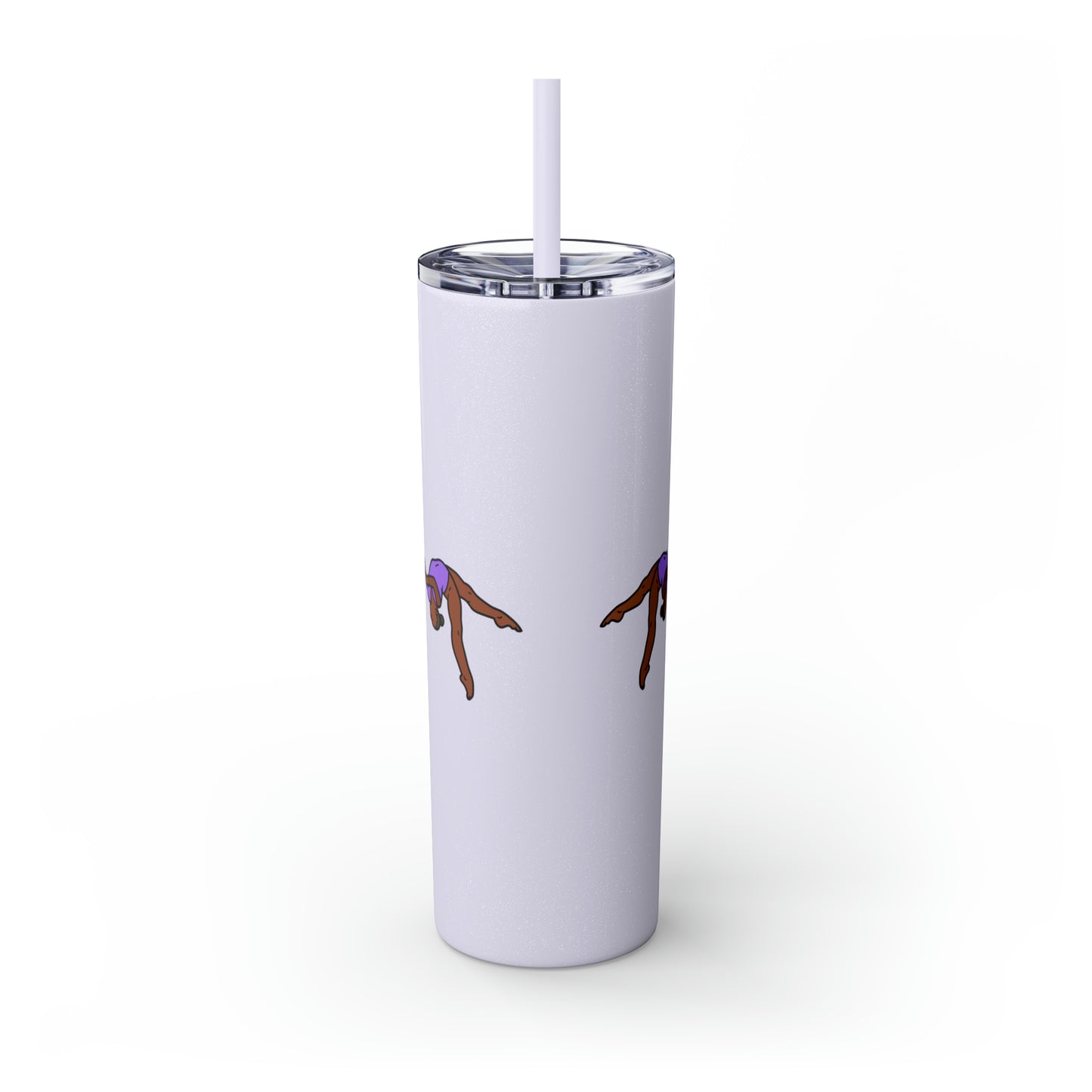 Gymnast Fuel Skinny Tumbler with Straw, 20oz