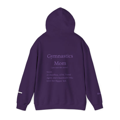Gymnastics Mom Hoodie (Personalized Name on Sleeve)— Proud Supporter Sweatshirt