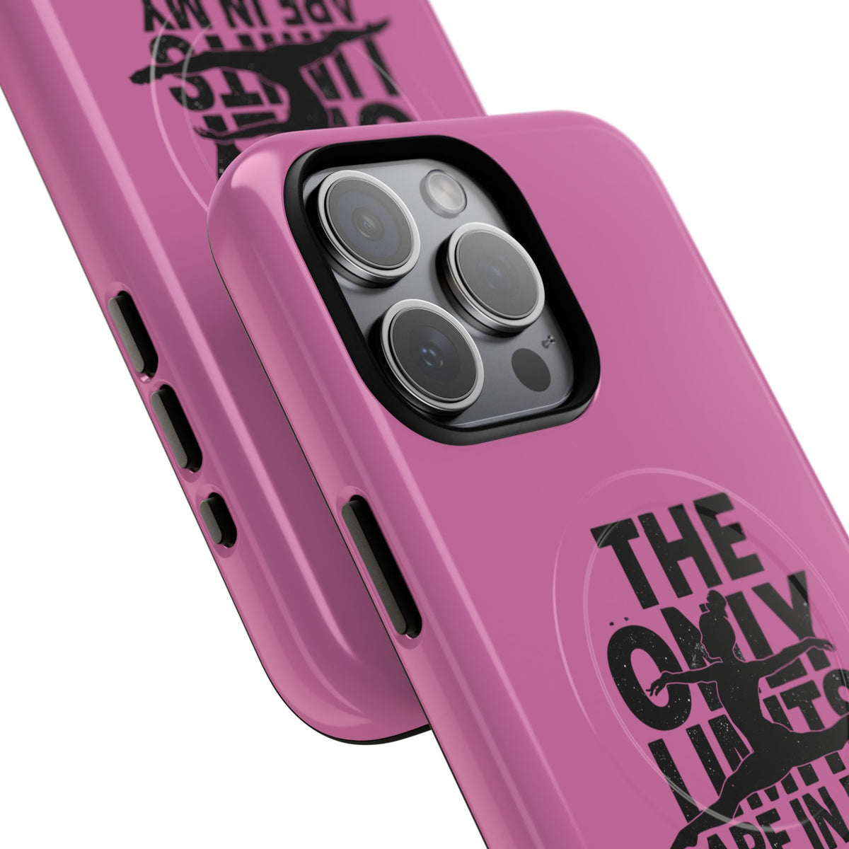Tough Magnetic Phone Case (iPhone 18 Pro Max- iPhone 15) — “The Only Limits Are In My Mind” Motivational Design