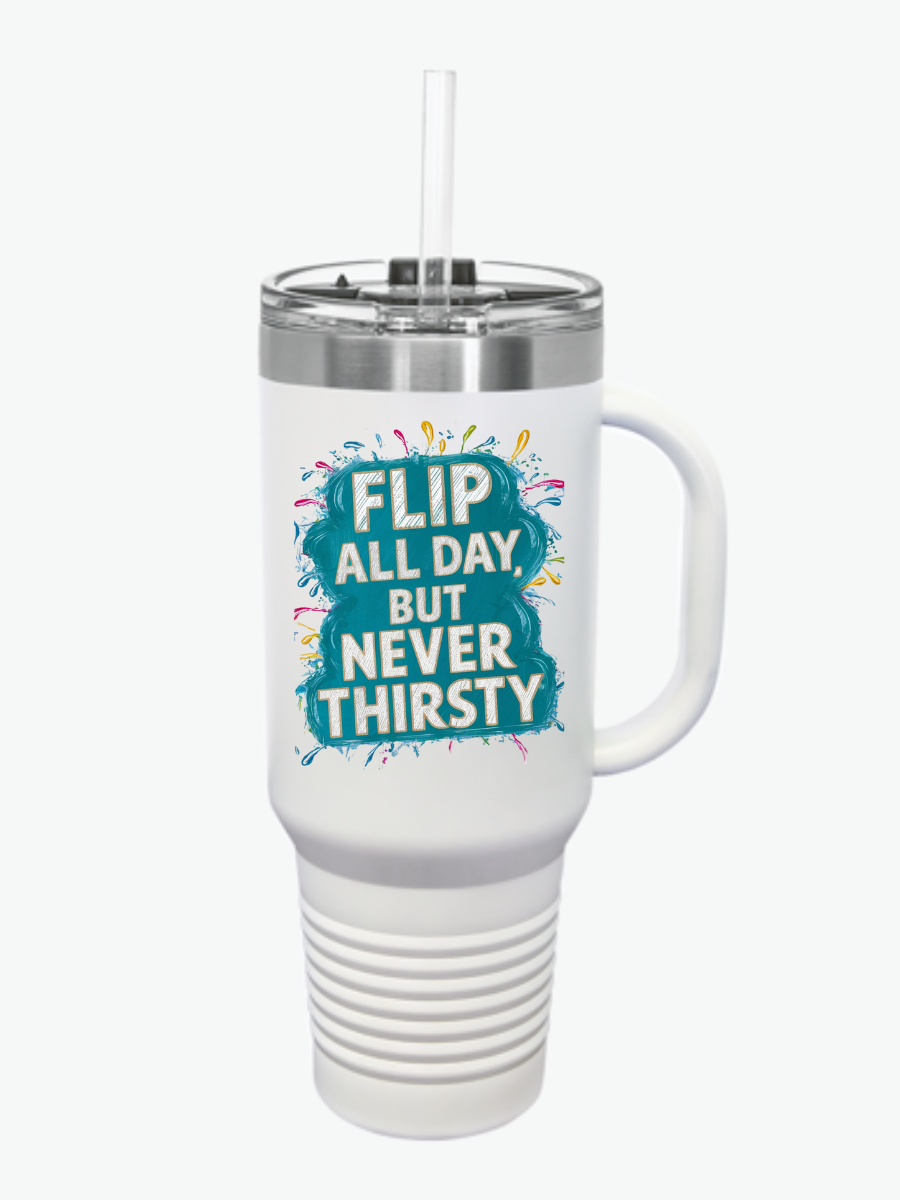 Flip All Day Gymnasts Insulated Travel Mug, 40oz