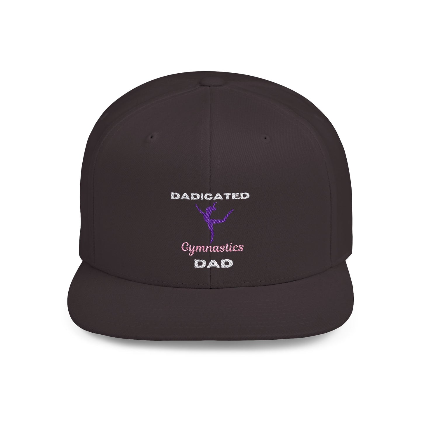 Dadicated Gymnastics Dad Flat Bill Snapback