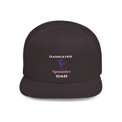 Dadicated Gymnastics Dad Flat Bill Snapback