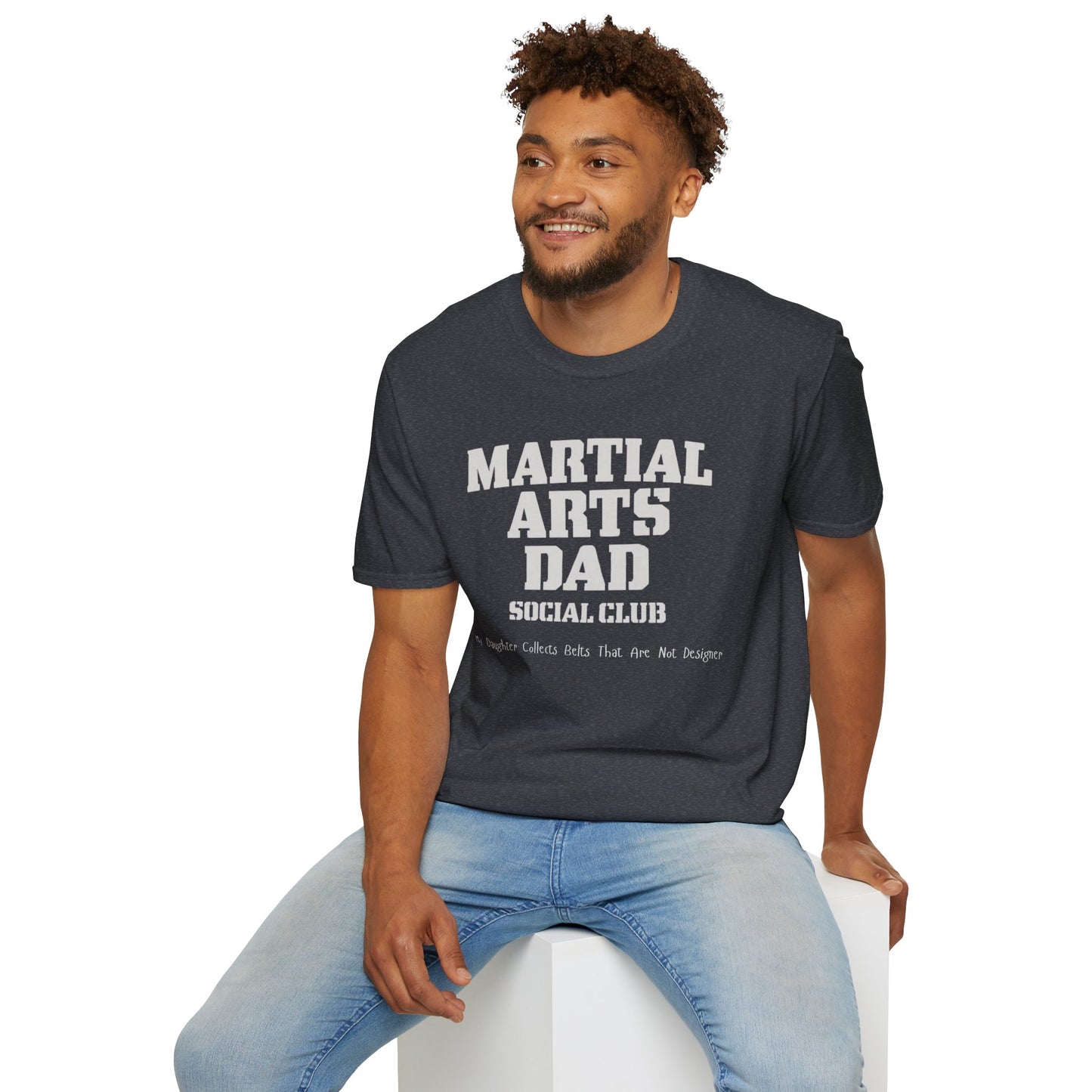Martial Arts Dad T-Shirt, Unisex Softstyle Tee for Dads, Father's Day Gift, Martial Arts Fan Shirt, Casual Everyday Wear