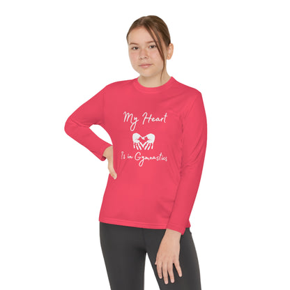 Heart in Gymnastics Youth Long Sleeve Competitor Tee