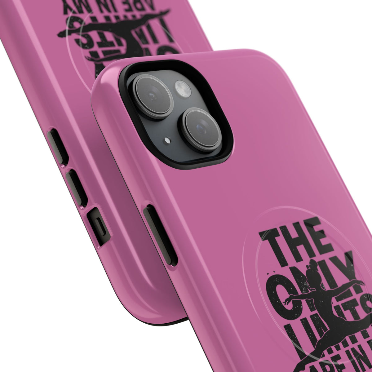 Tough Magnetic Phone Case (iPhone 18 Pro Max- iPhone 15) — “The Only Limits Are In My Mind” Motivational Design