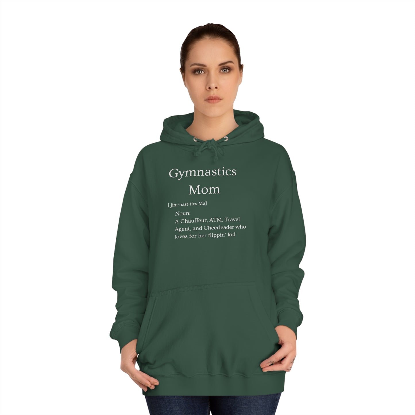 Definition: Mom Unisex College Hoodie