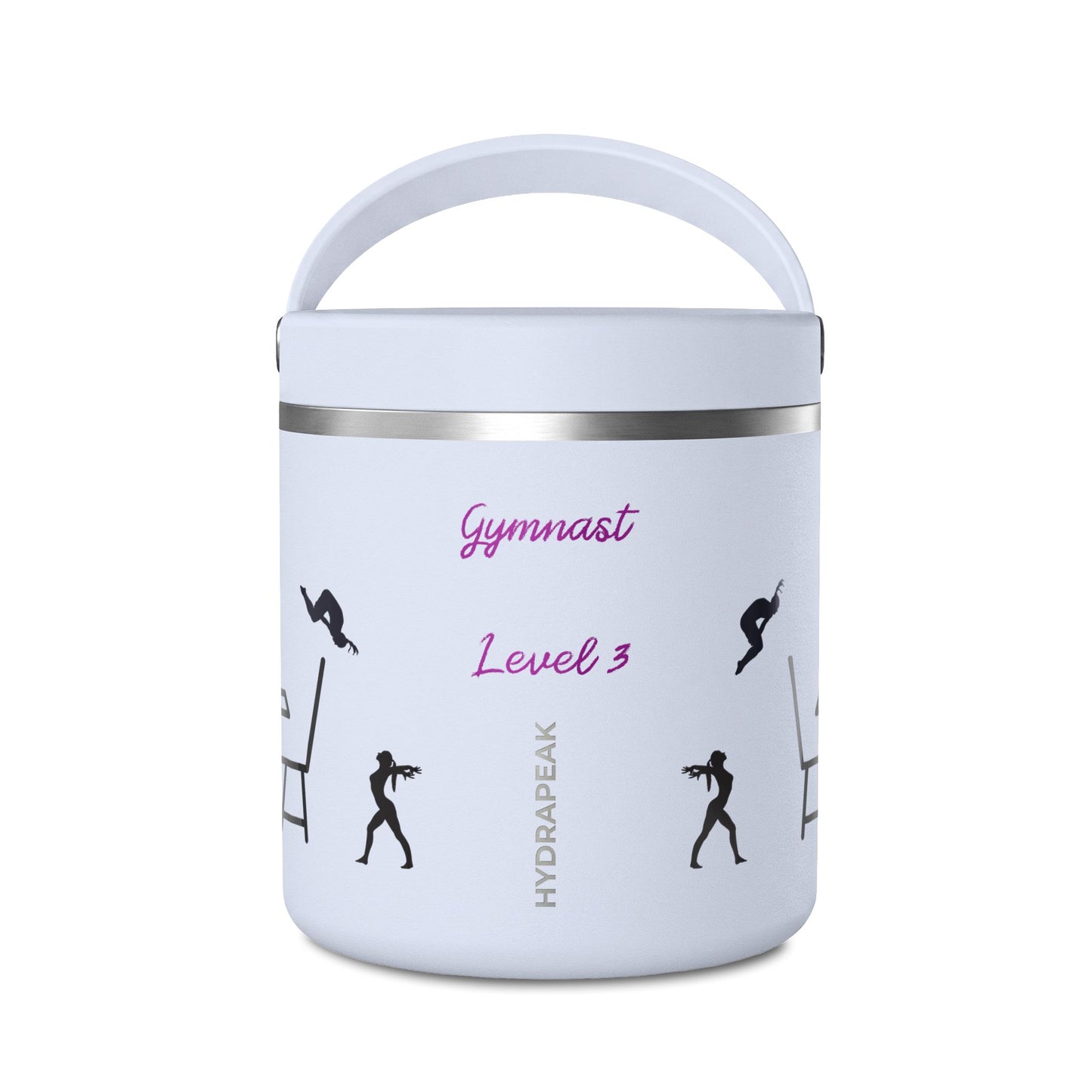 Personalized Gymnast Thermos Food Jar - "Flippin Out Over Lunch" - Insulated 25oz Lunch Thermos - Summer 2026