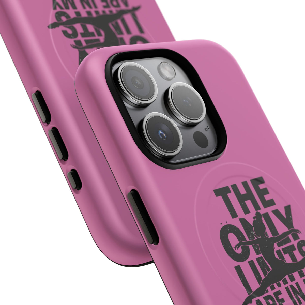 Tough Magnetic Phone Case (iPhone 18 Pro Max- iPhone 15) — “The Only Limits Are In My Mind” Motivational Design