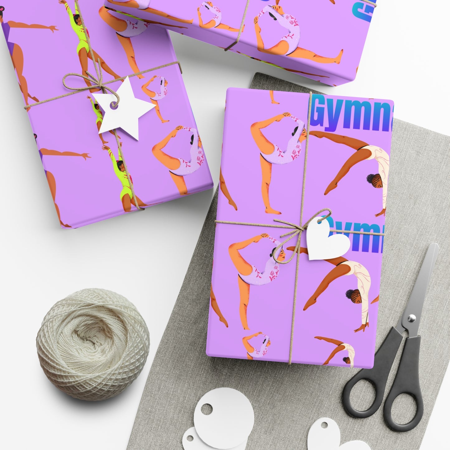 Gymnastics Gift Wrap Papers