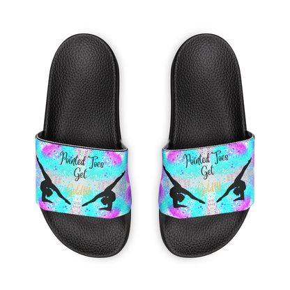 Point Your Toes! Youth PU Slide Sandals