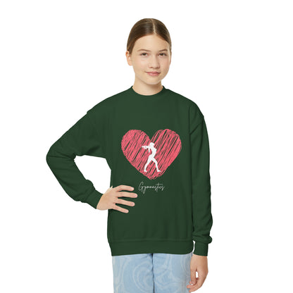 Love Gymnastics Youth Crewneck Sweatshirt