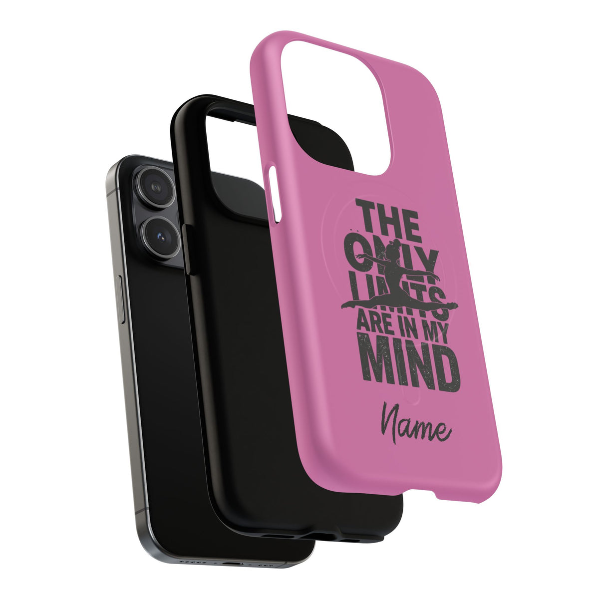 Tough Magnetic Phone Case (iPhone 18 Pro Max- iPhone 15) — “The Only Limits Are In My Mind” Motivational Design