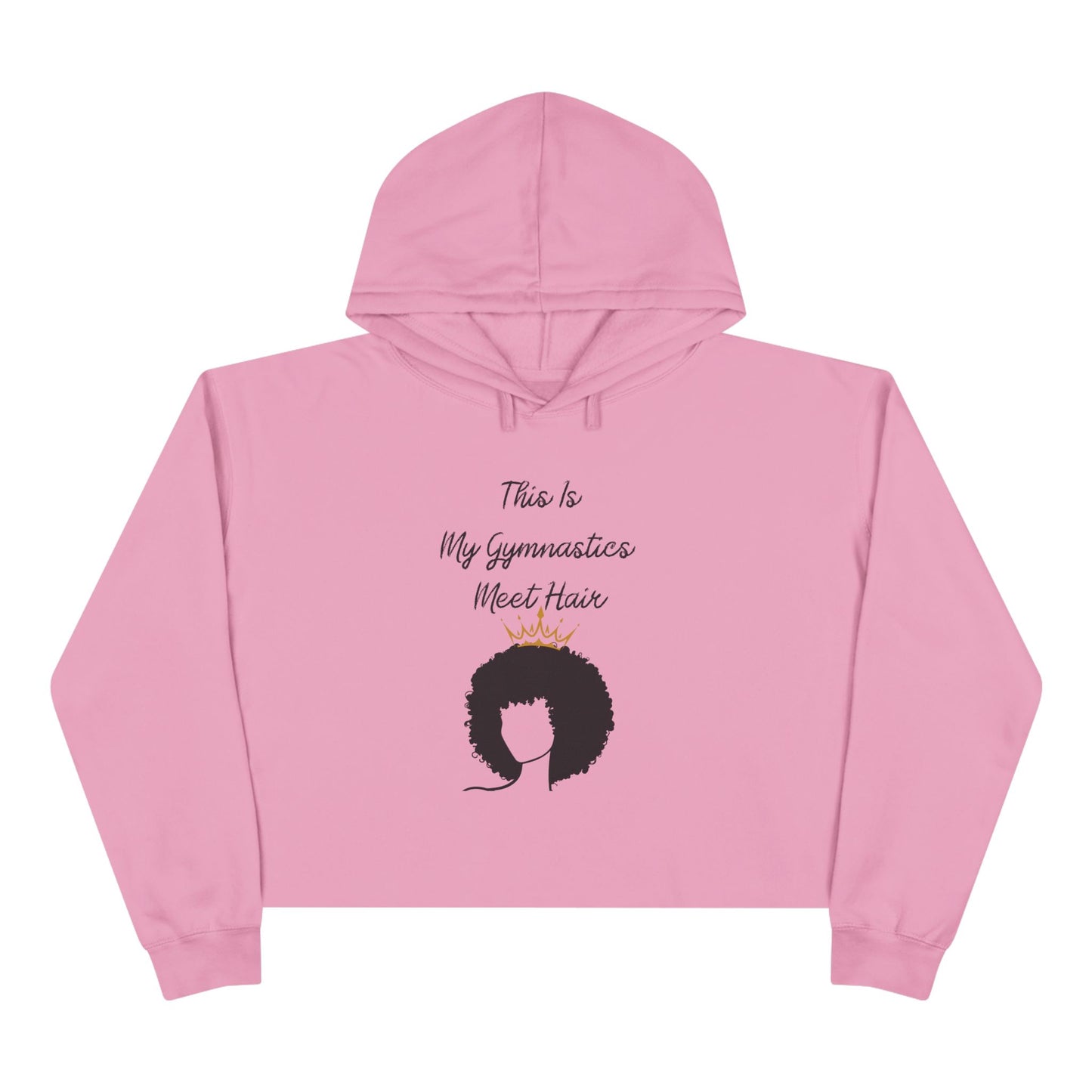 My Gymnastics Meet Hair (Crown) Crop Hoodie