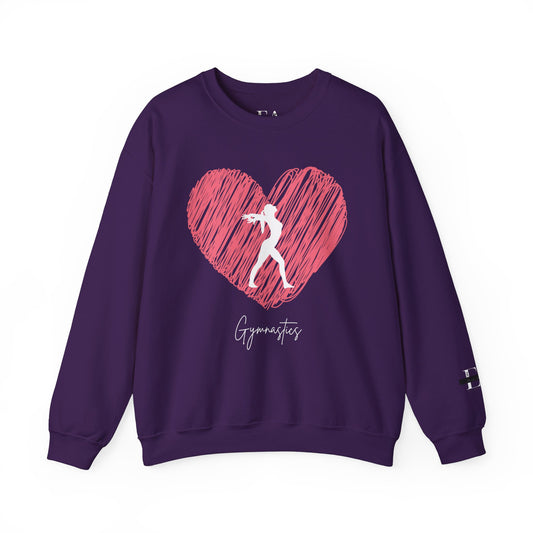 Love Gymnastics Unisex Heavy Blend™ Crewneck Sweatshirt