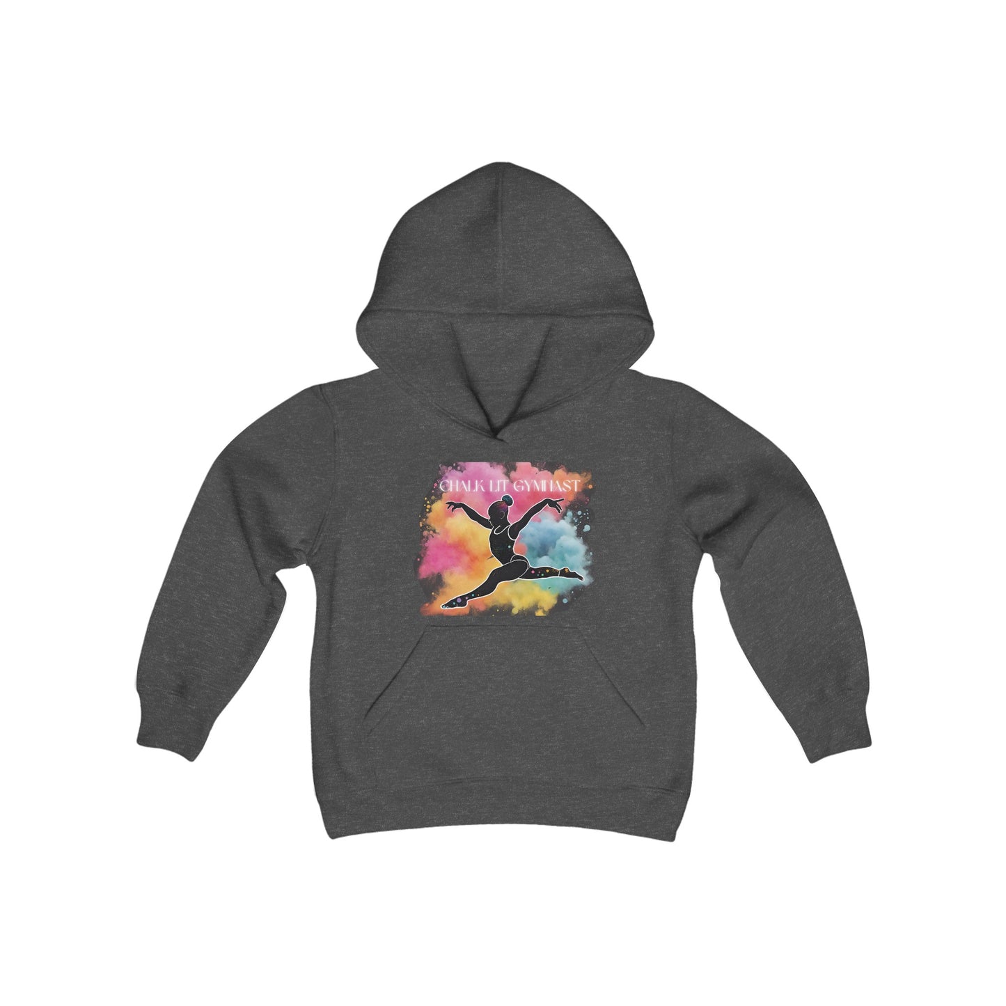 Youth Chalk Lit Gymnast Heavy Blend Hooded Sweatshirt