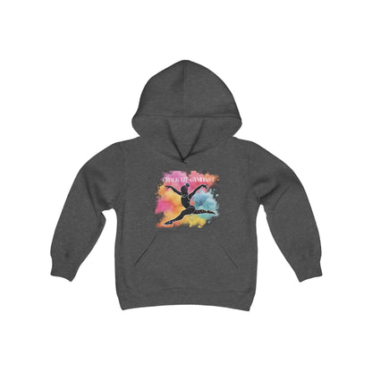 Youth Chalk Lit Gymnast Heavy Blend Hooded Sweatshirt