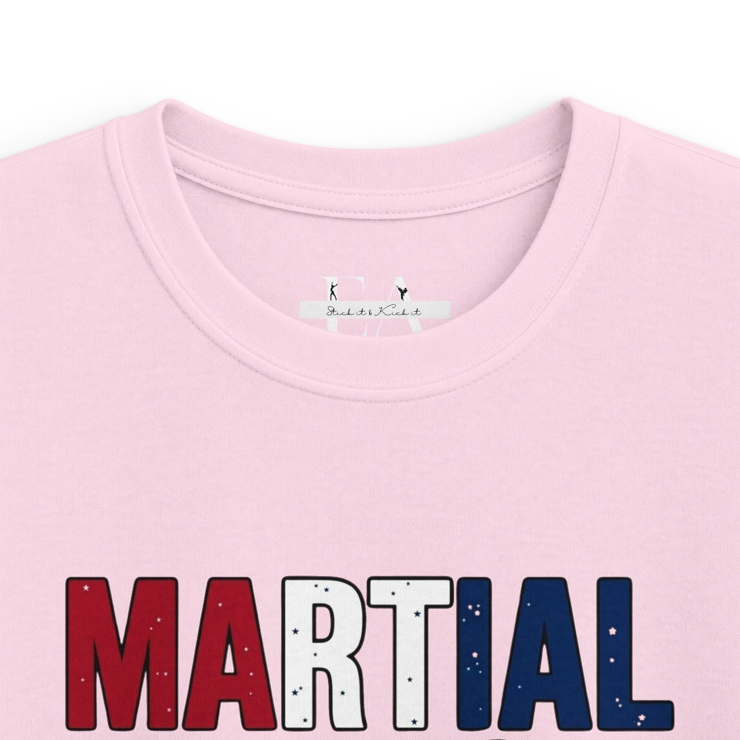 Kids Martial Artist T‑Shirt America 250 – Patriotic Belt Graphic